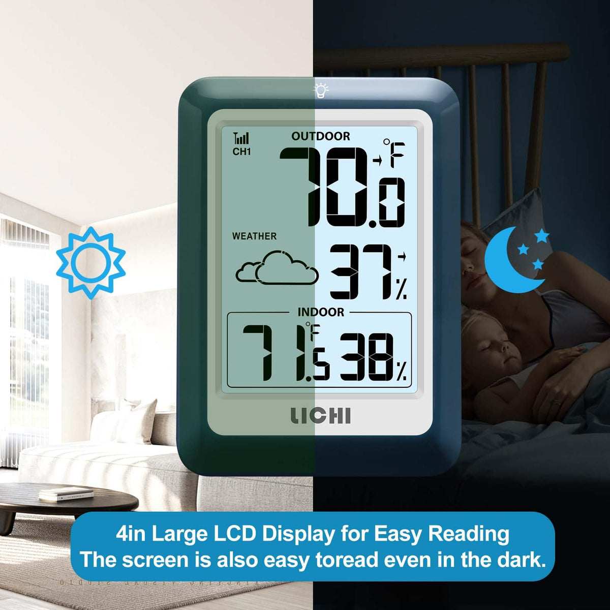 LICHI supports up to three sensors for targeted monitoring.