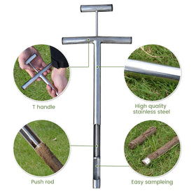 Compact, stainless steel probe body for durable field use.