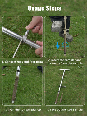 Lichtund stainless steel construction resists rust for durable soil sampling