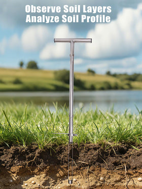 Lichtund ergonomic design reduces bending for comfortable standing soil sampling