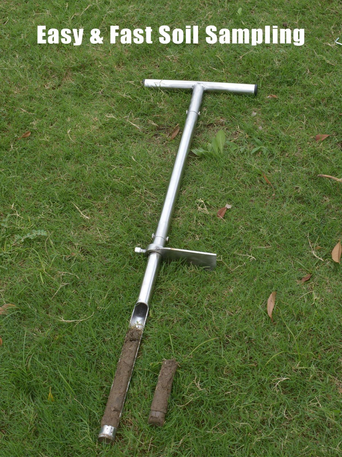 Lichtund soil probe with foot pedal demonstrates effortless insertion into soil