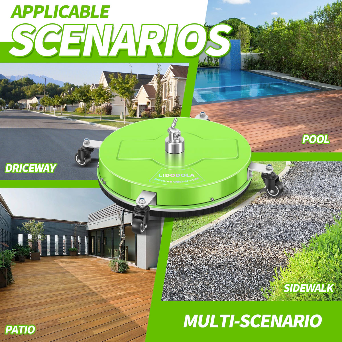 LidoDola accessory package includes wands, nozzles, O-rings, and cleaners