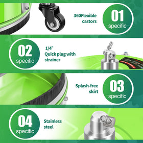 LidoDola dual rotating jets deliver fast, even cleaning across large flat areas.