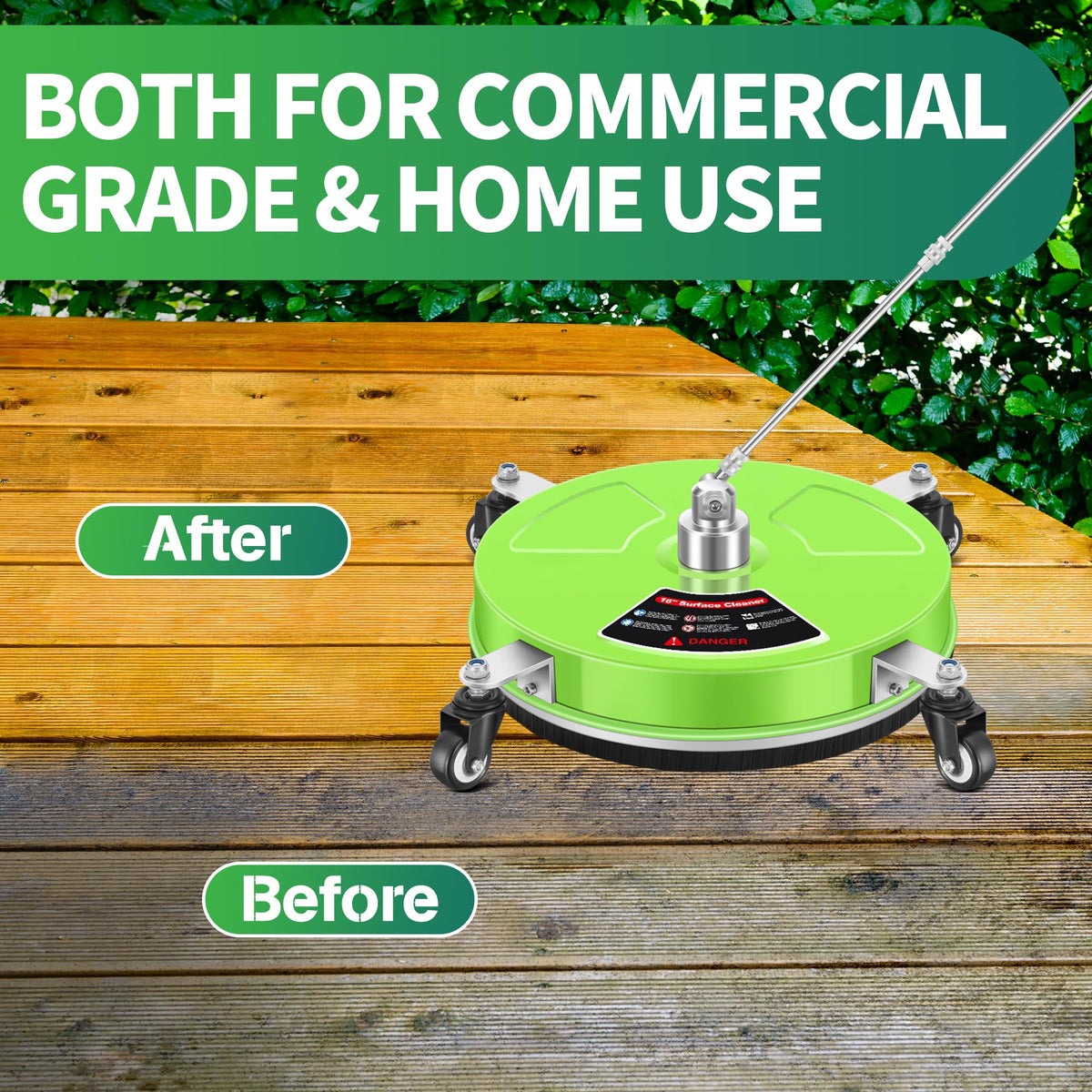 LidoDola 1/4 inch quick-connect simplifies attachment to gas or electric washers.