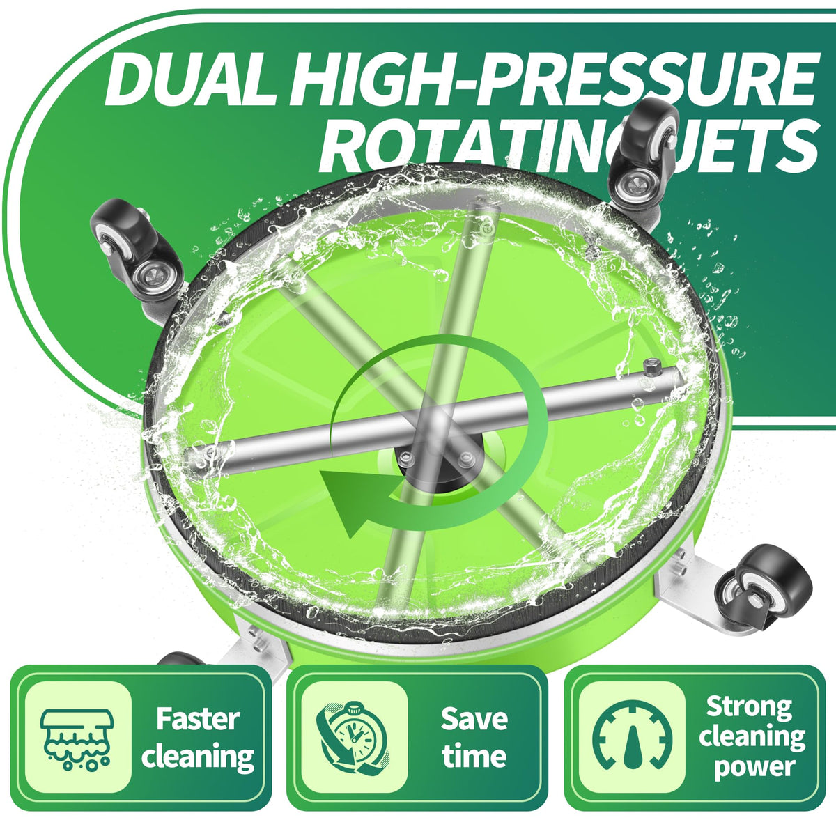 LidoDola splash-free skirt reduces overspray for cleaner surroundings.