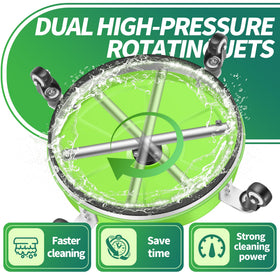 LidoDola splash-free skirt reduces overspray for cleaner surroundings.