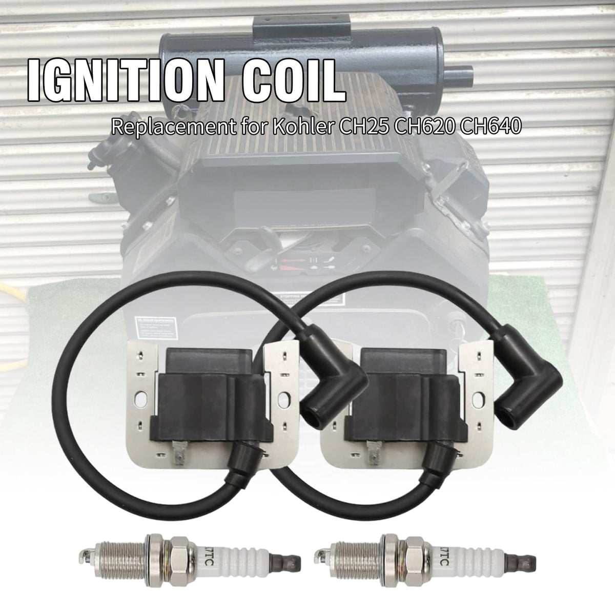 LIDSCURA ignition coil fits CH and CV series for broad Kohler compatibility.