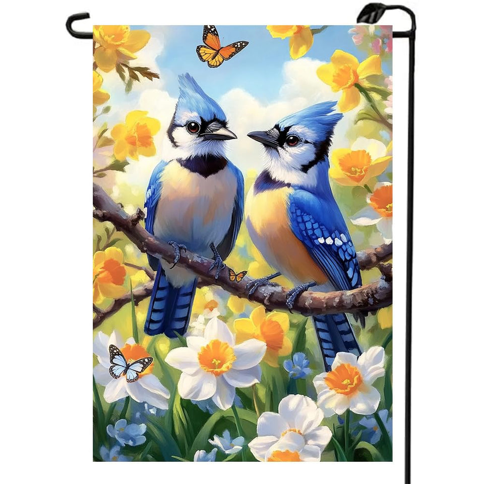 LienzoFest Welcome Spring flag 12x18 adds curb appeal to your yard