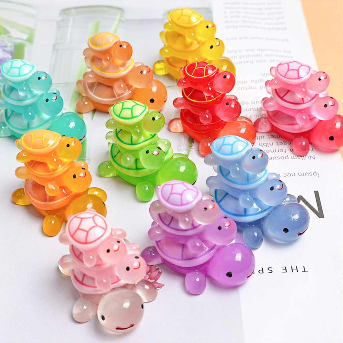 LIFCIUSO durable resin turtles stay vibrant and fade-resistant