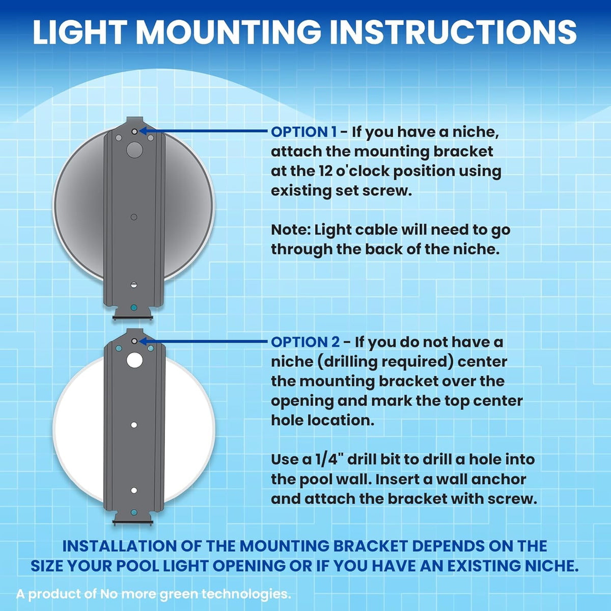 Life-Bulb Smart Pool Light operates on 110V with no transformer needed.