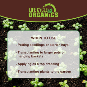 Life Cycle Organics container garden use proves versatile for planters