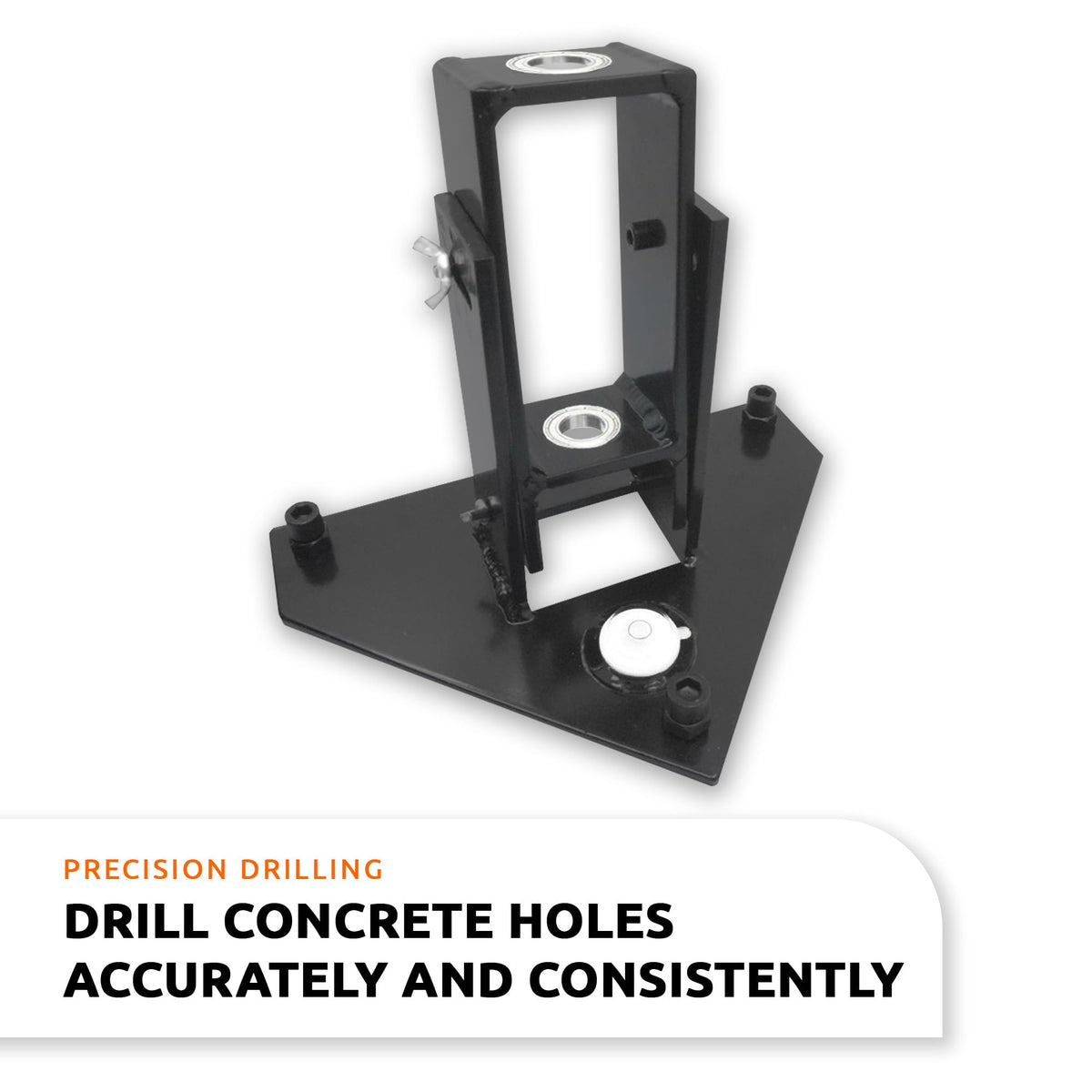 Guide improves five-eighth-inch hole drilling for accurate in-ground fence.