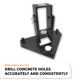 Guide improves five-eighth-inch hole drilling for accurate in-ground fence.