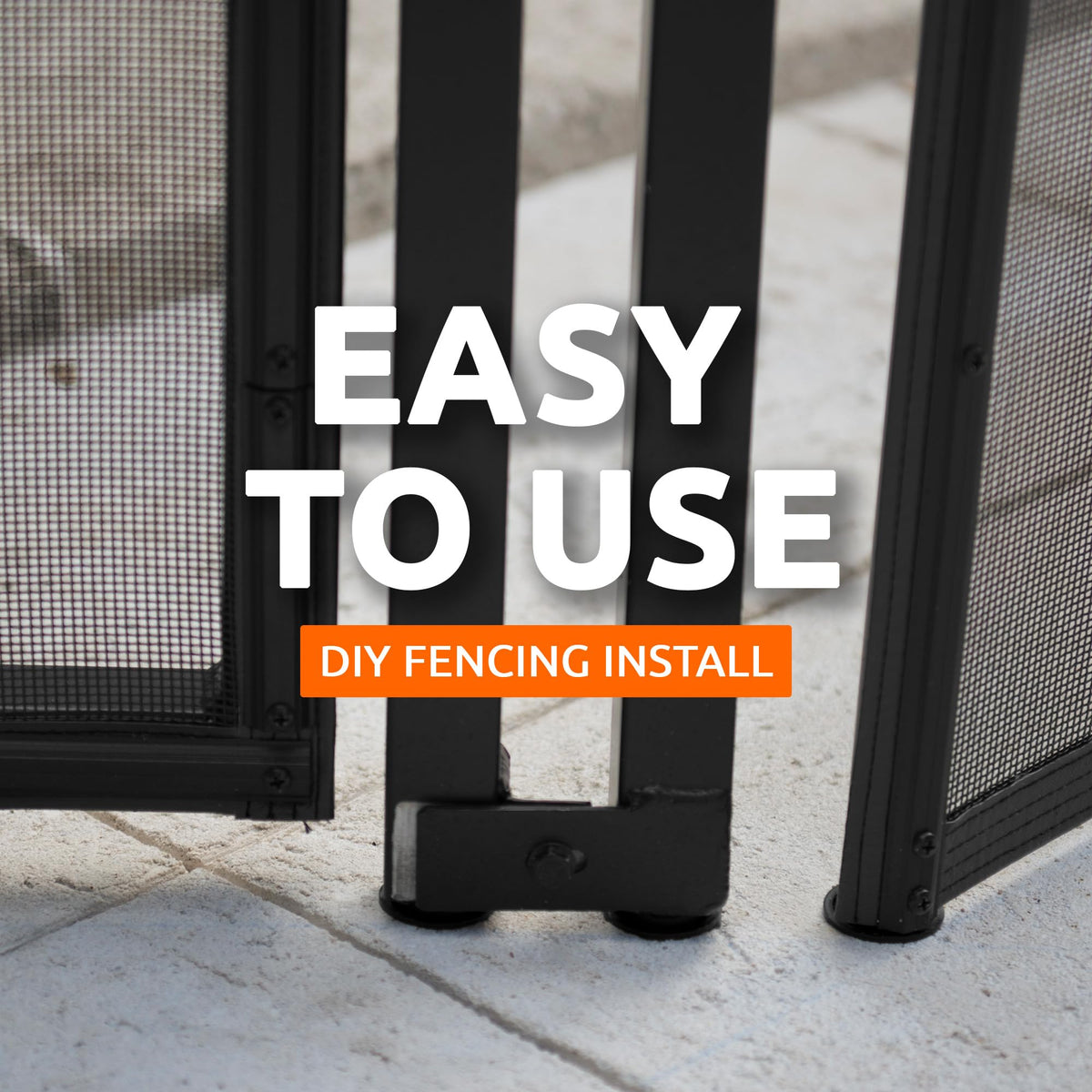 In-ground fence installation with Life Saver guide in a backyard setting.