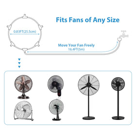 lifeegrn durable PE misting tubing: flexible outdoor lines