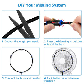 lifeegrn easy assembly mister: install with included fittings