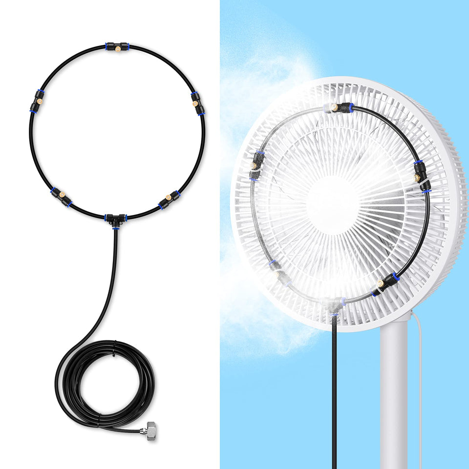 lifeegrn misting line 20ft: outdoor cooling for patios and decks