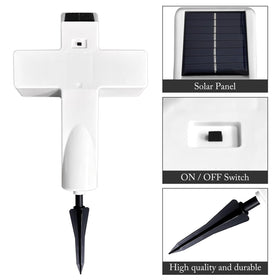 Lifeholic Solar Cross Light solar-panel-setup powers without wiring for easy placement.
