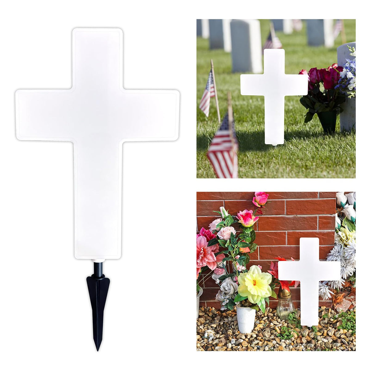 Lifeholic Solar Cross Light roadside-memorial accompanies evening strolls with soft, lasting light.