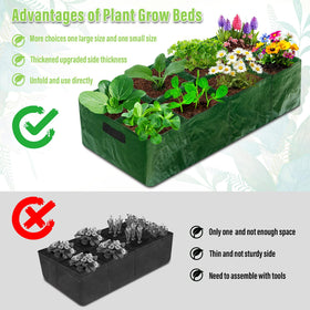 LifeisLuck breathable PE fabric bed for durable, reusable planting