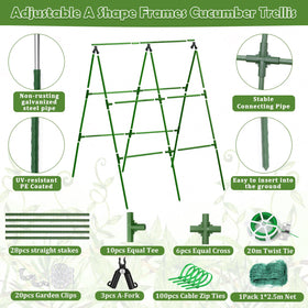 LifeisLuck equal tee and equal cross design enhances stability for climbing plants.