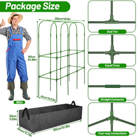LifeisLuck Fabric Raised Bed promotes drainage and healthy root growth.