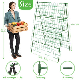 LifeisLuck garden trellis vertical growth net enables efficient vertical gardening in small spaces.