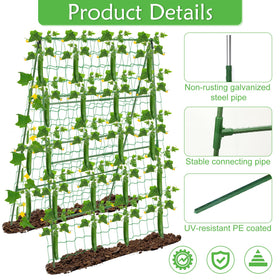LifeisLuck trellis assembly kit includes parts for quick, tool-free setup.