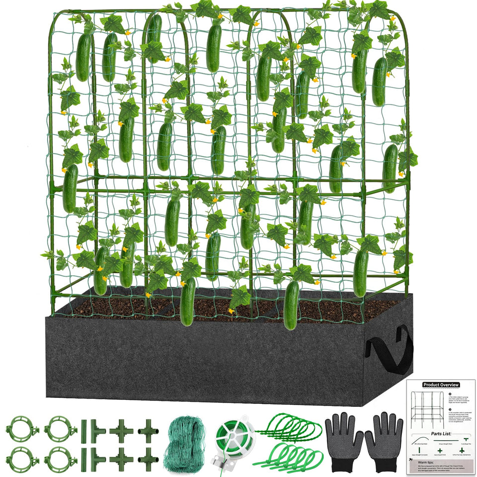 LifeisLuck U-Shape Trellis 65x50 supports dual-side climbing vines for space efficiency.