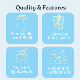 Lifemaster 30 inch planter ideal for front porch decor