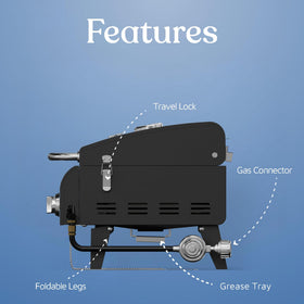 Lifemaster SUS430 stainless steel handle resists rust for durability.