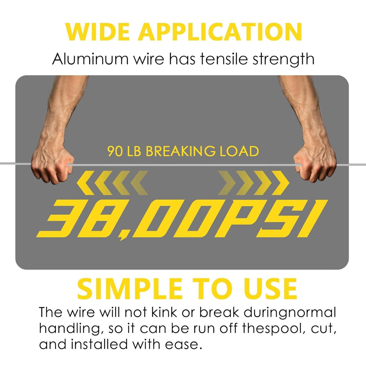 LIFENCE high-application fencing wire for horses, dogs, goats, and cattle