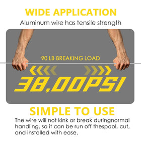 LIFENCE high-application fencing wire for horses, dogs, goats, and cattle