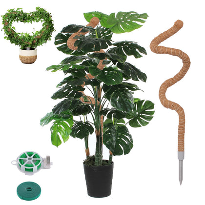 LifeNest 28-inch moss pole supporting Monstera climbing plant