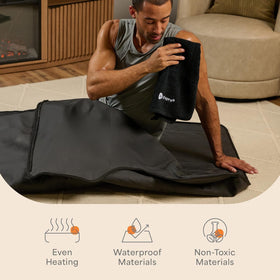 LifePro RejuvaWrap waterproof interior simplifies cleaning after sessions.