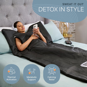 LifePro RejuvaWrap low EMF heating for safer infrared warmth during therapy.