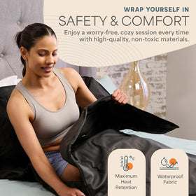 LifePro RejuvaWrap portable carry bag facilitates setup on bed, couch, or floor.