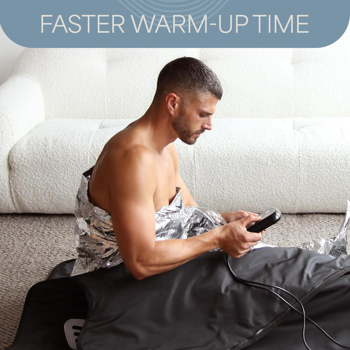 LifePro single-use sauna wrap eliminates cleanup and odor between sessions.