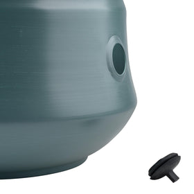 LifeSmart garden hose holder green, drain holes protect hose and prevent moisture buildup.