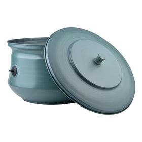 LifeSmart hose pot green interior storage, highlighting multipurpose organization for tools.