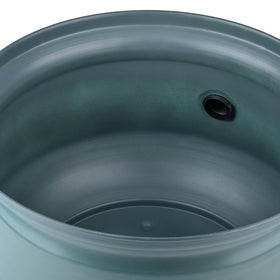LifeSmart green hose pot storage, spacious interior for longer hoses.