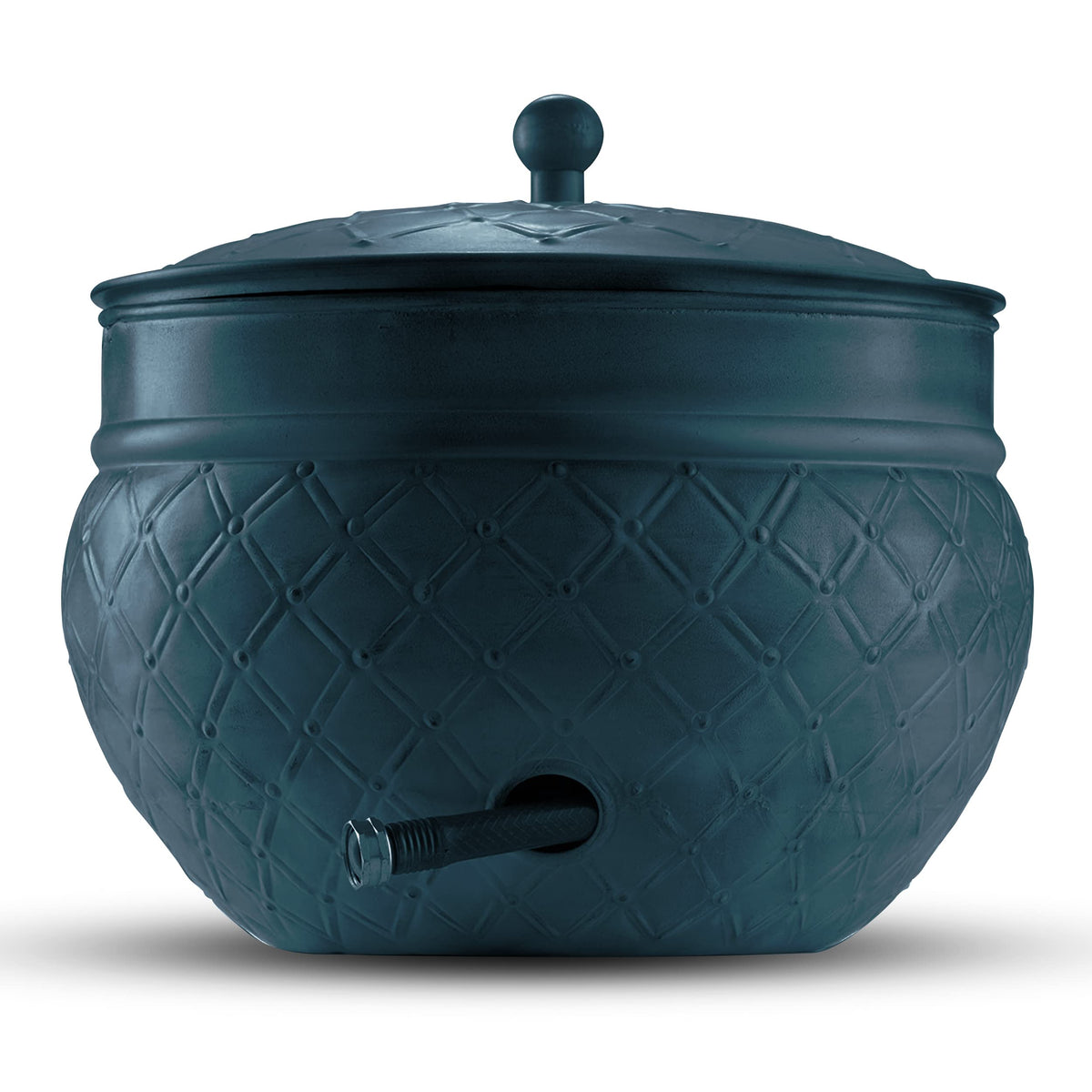 LifeSmart hose pot storage with wide mouth, easy coil and quick access.