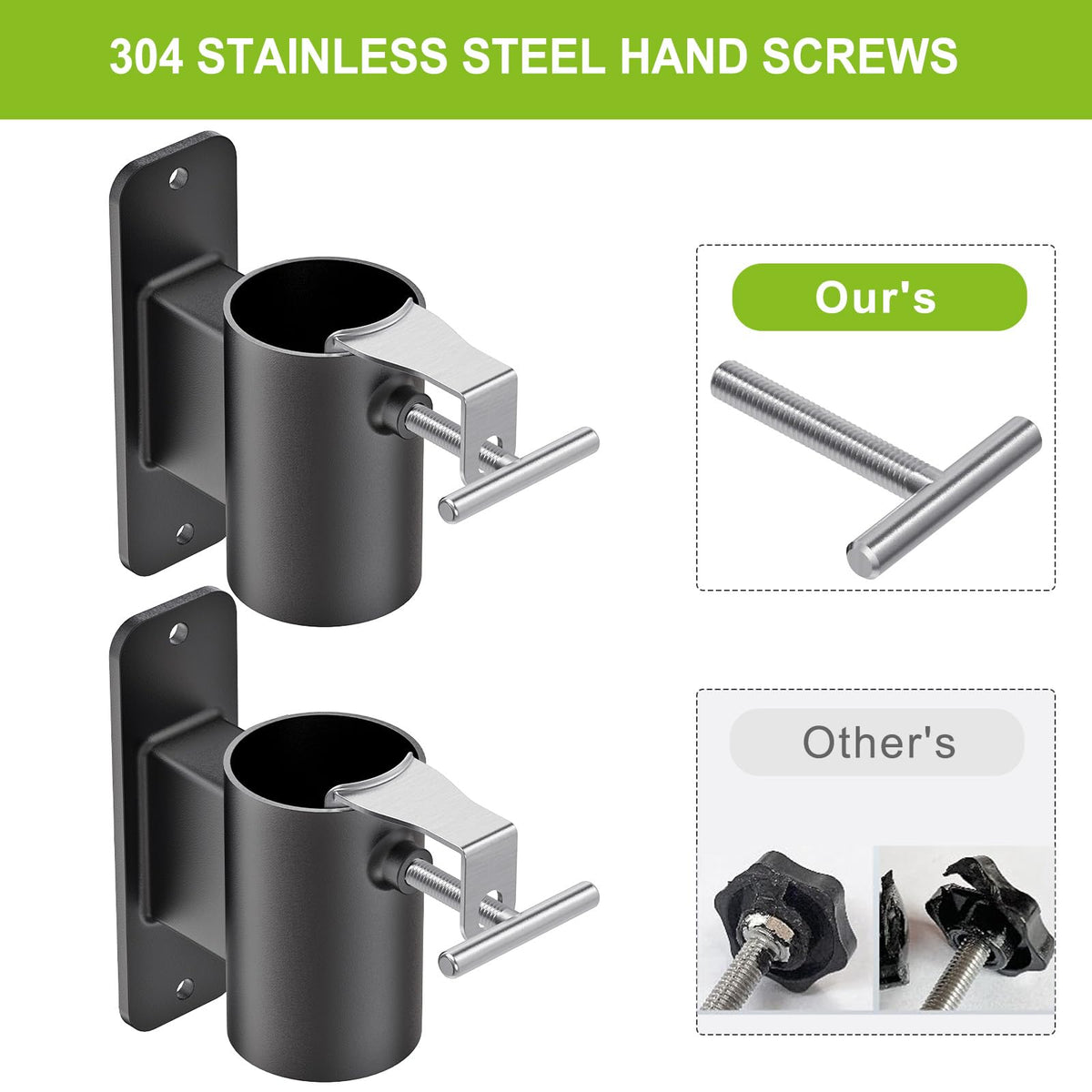 Lifeswell powder-coated outdoor stand resists rust for long-lasting shade support.