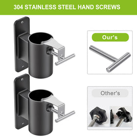 Lifeswell powder-coated outdoor stand resists rust for long-lasting shade support.