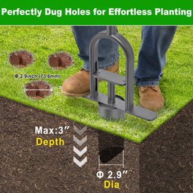 Lifeswell precise hole digging creates 2.9-inch by 3-inch openings.