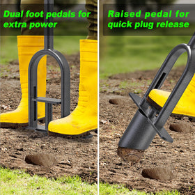 Lifeswell sod plugger in action supports lawn repair and reseeding.