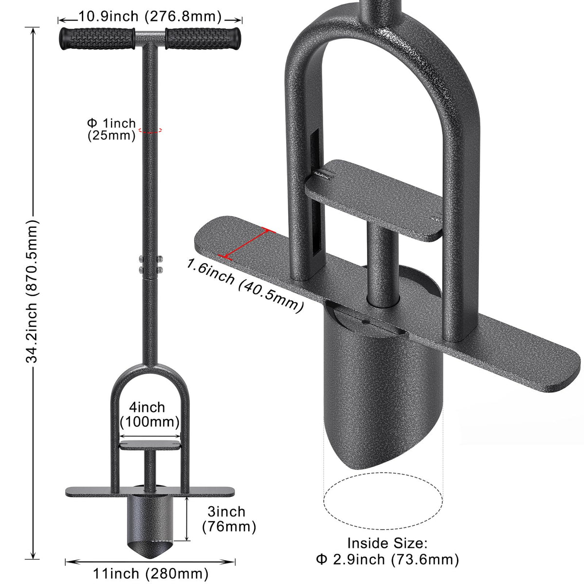 Lifeswell soft rubber grip provides comfortable, secure handling during use.