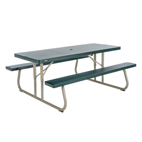 LIFETIME 6-Foot Picnic Table tabletop with UV-protected surface for outdoor dining