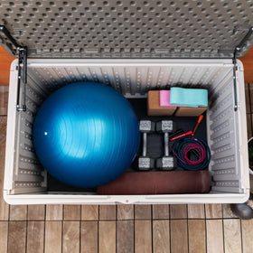 LIFETIME 60103 lid-open view for easy access to contents.