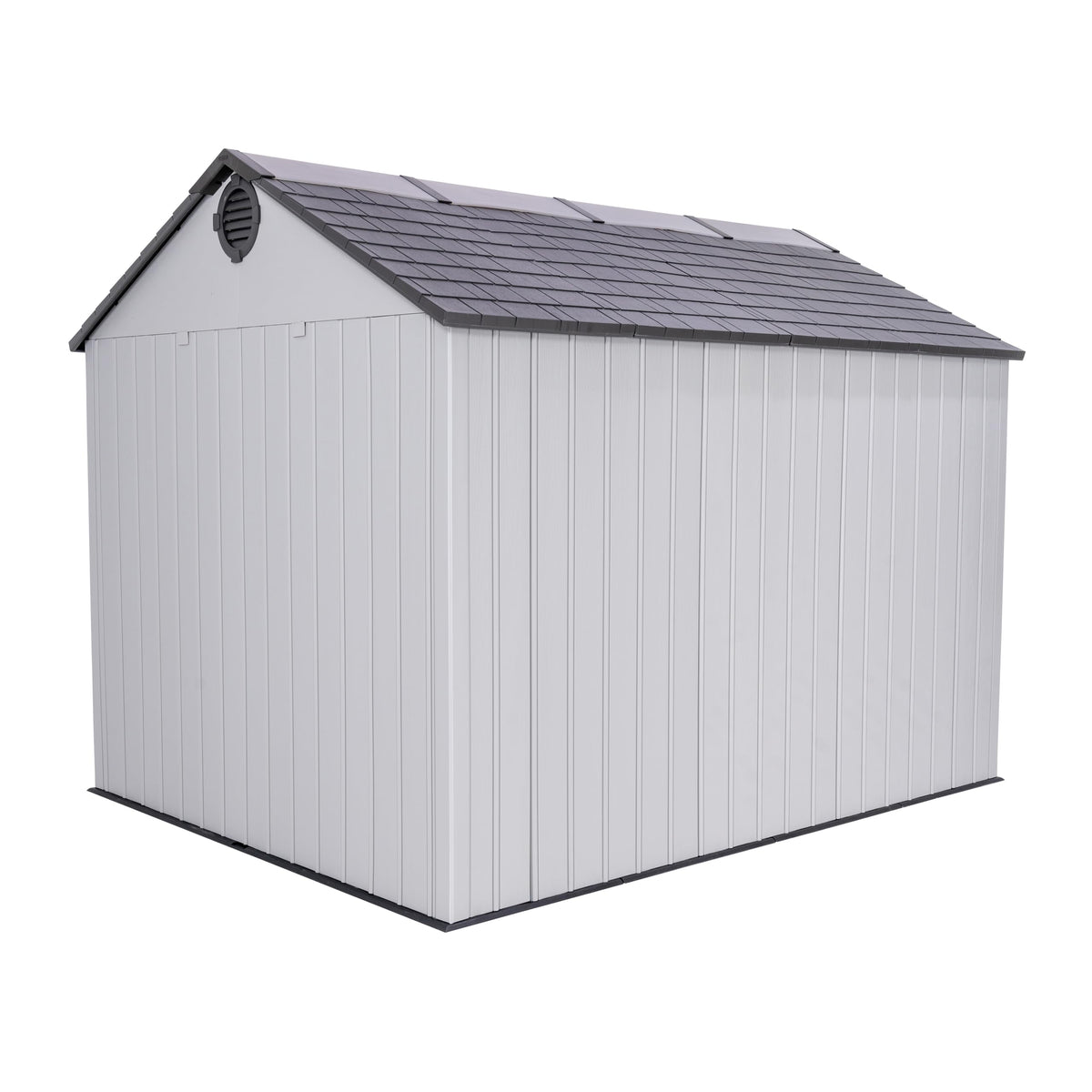 Lifetime 8x10 shed adjustable shelving image demonstrates flexible storage